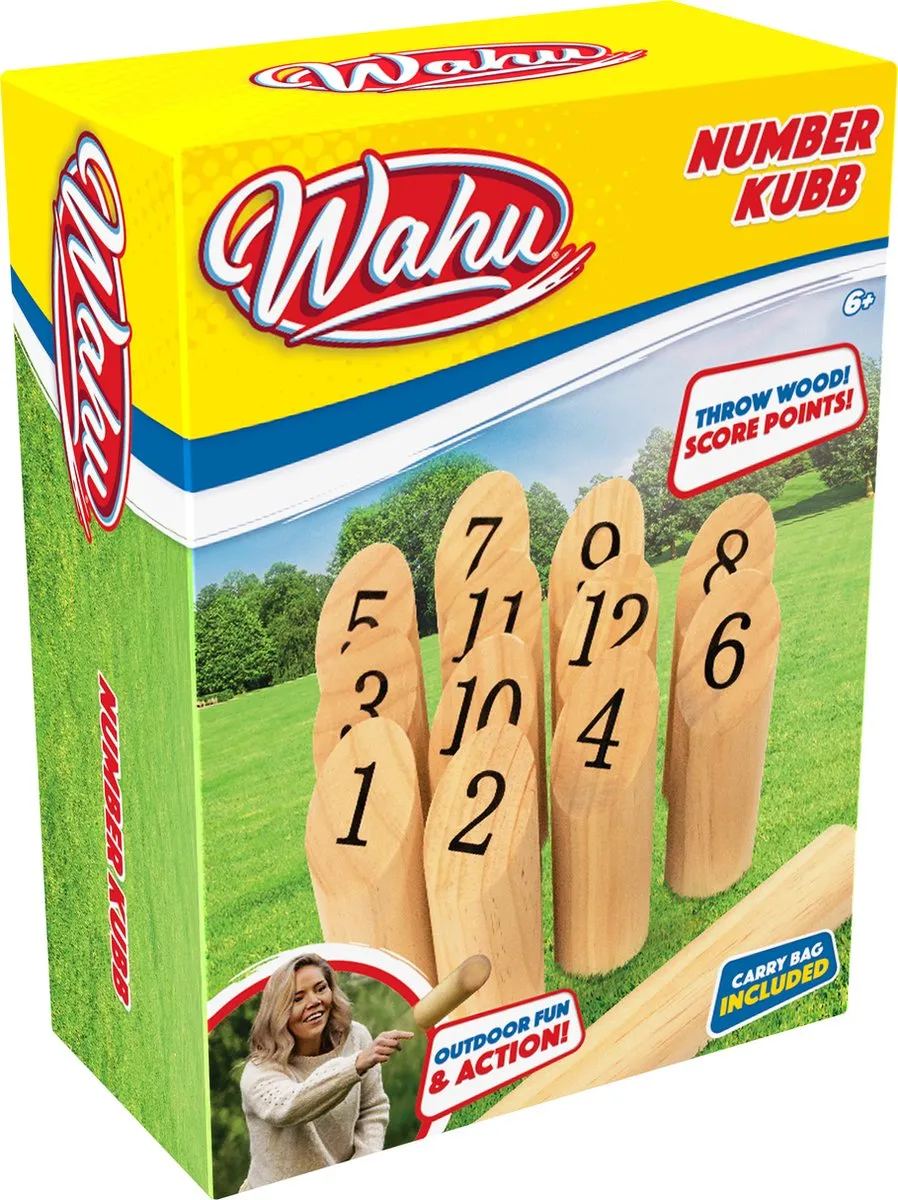 Goliath Wahu Numbers Kubb Werpspel