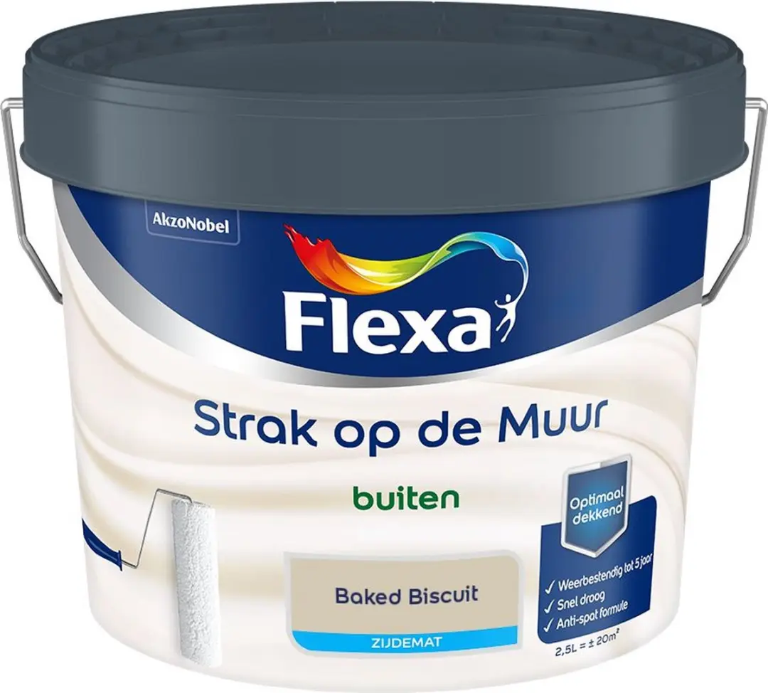 Flexa Strak Op De Muur Buiten Mengverf 2,5L