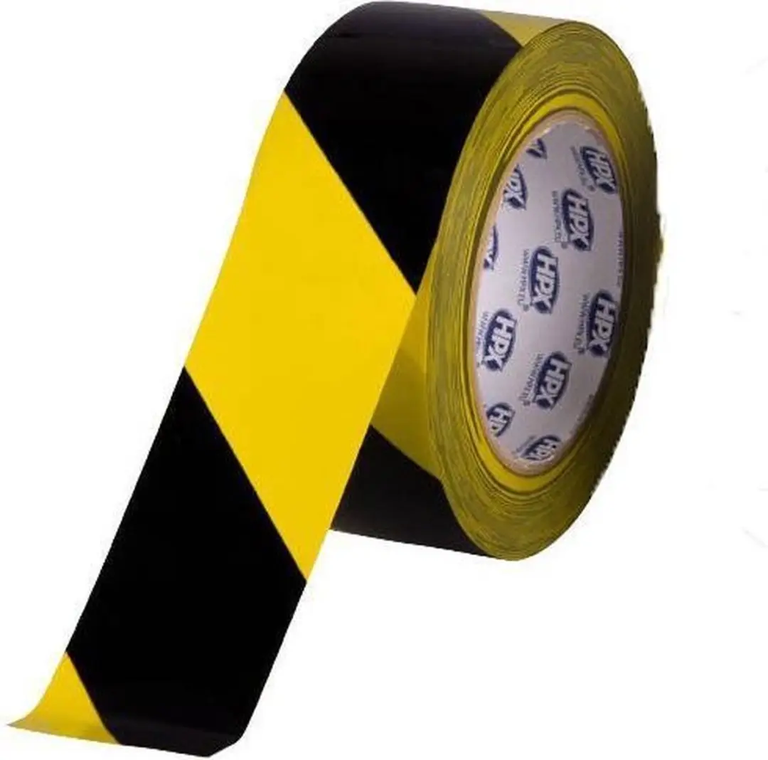 HPX Zelfklevende Markeringstape Geel/Zwart 48mm x 33m