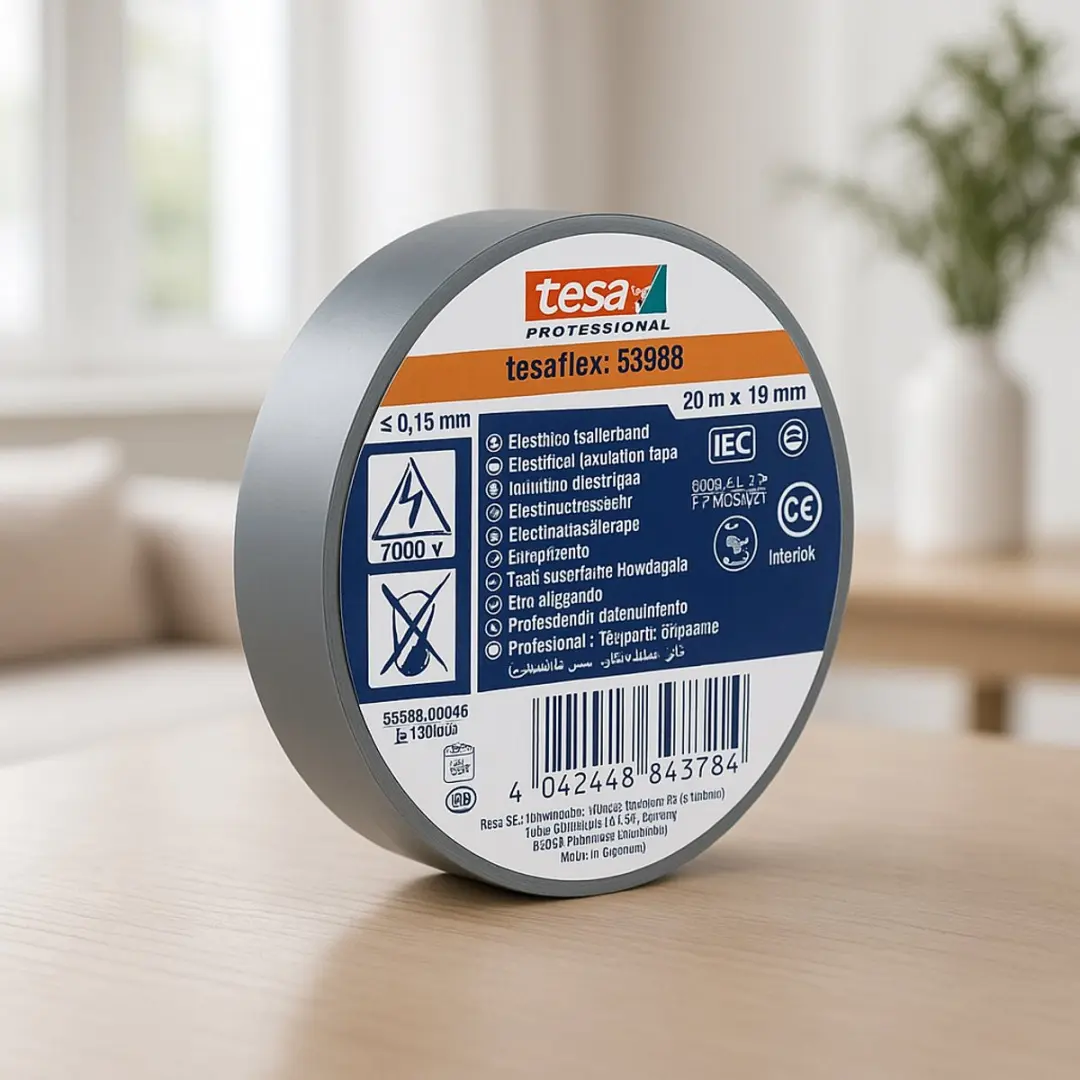 Tesa Isolatietape 19mm - 20m Grijs - afbeelding 6 van 6
