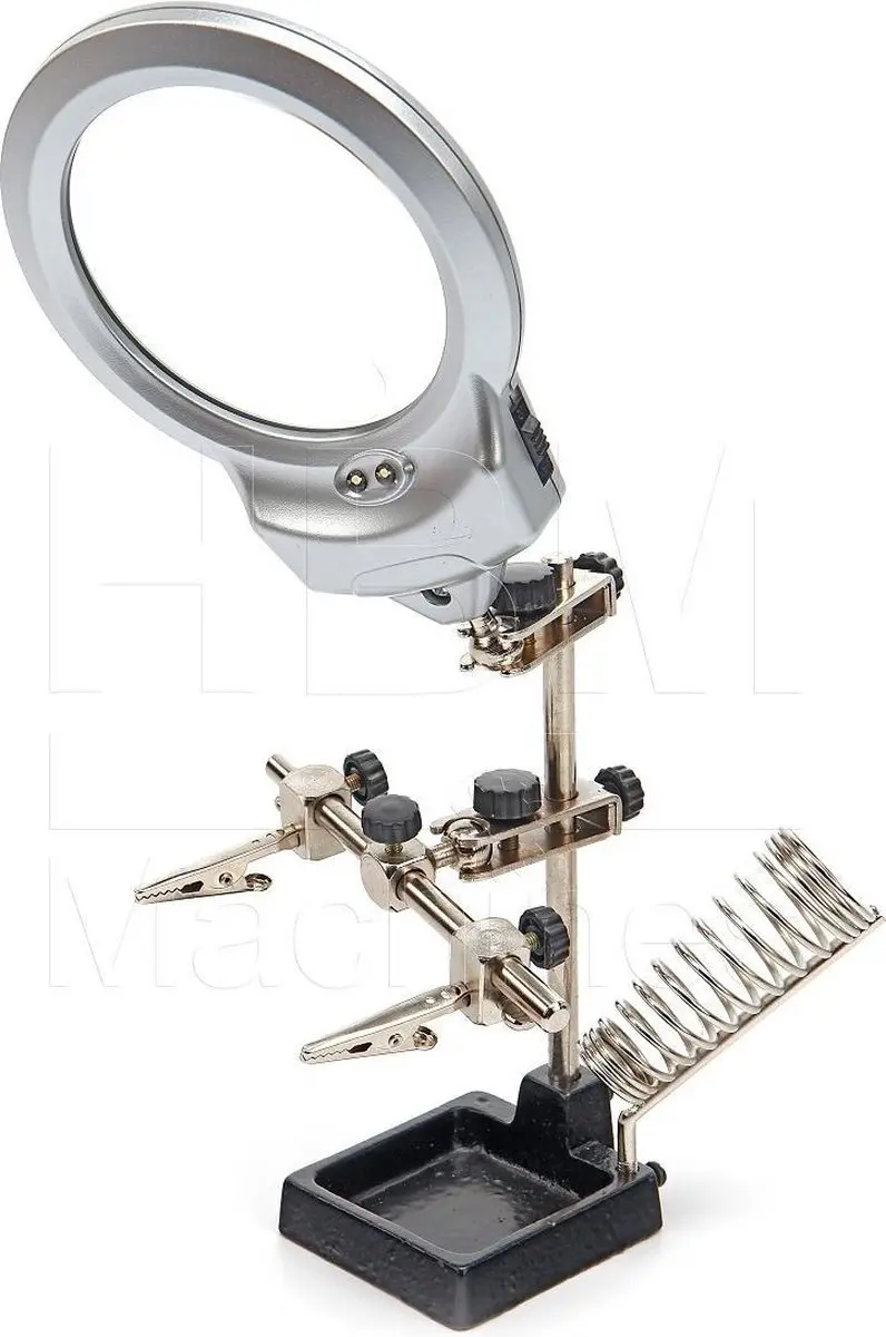 HBM 3e Handje met LED Loeplamp 90mm