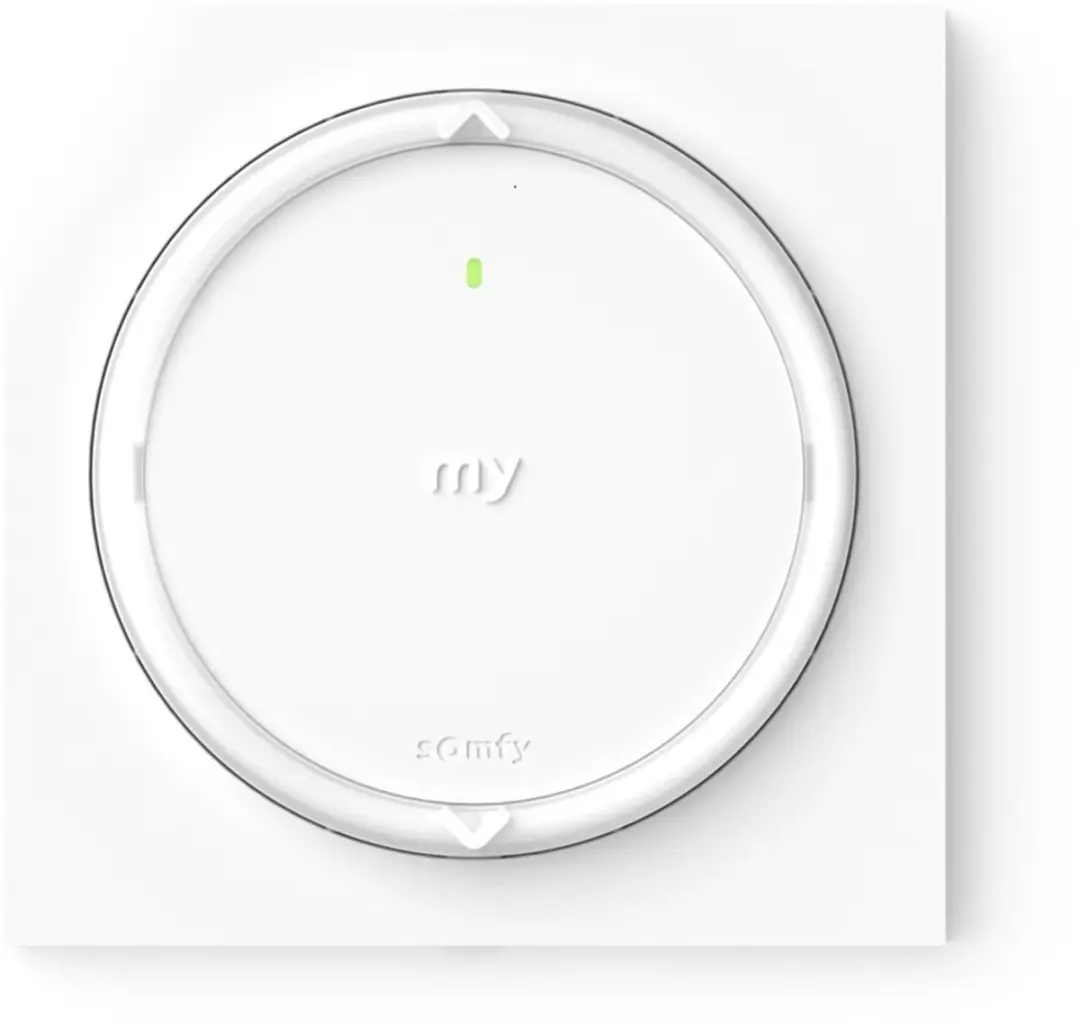 Somfy Amy 1 Modes IO Vierkant Frame Rolluikschakelaar - Wit