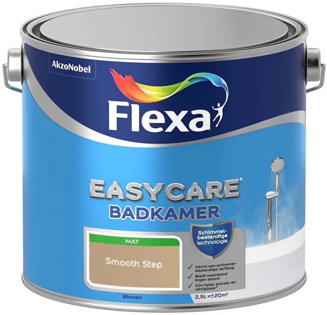 Flexa Easycare Badkamer Mengverf Smooth Step 2,5L