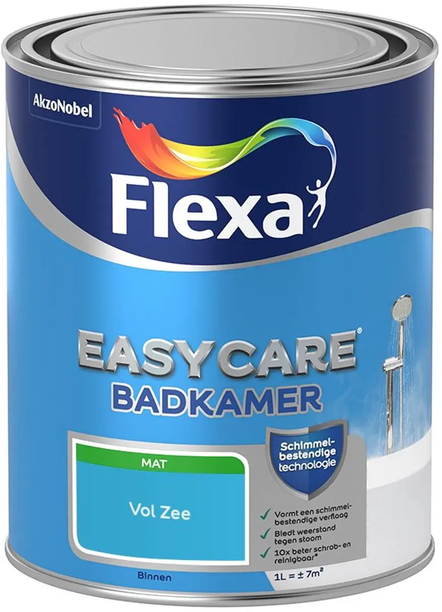 Flexa Easycare Badkamerverf Vol Zee - 1L