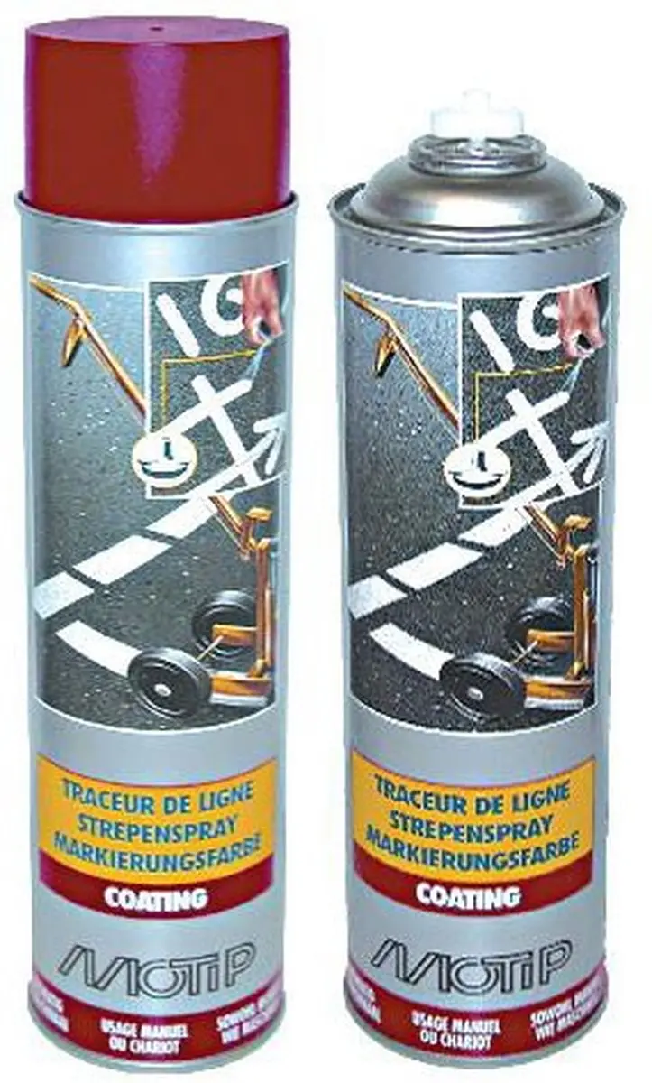 Motip Markeringspray 600ml - Blauw - afbeelding 6 van 6