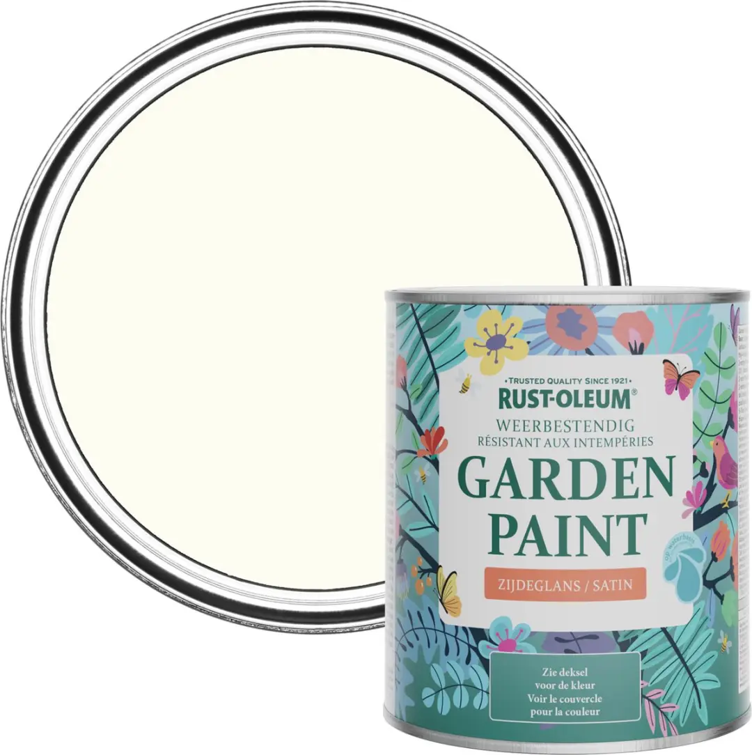 Rust-Oleum Wit Tuinverf Zijdeglans 750ml
