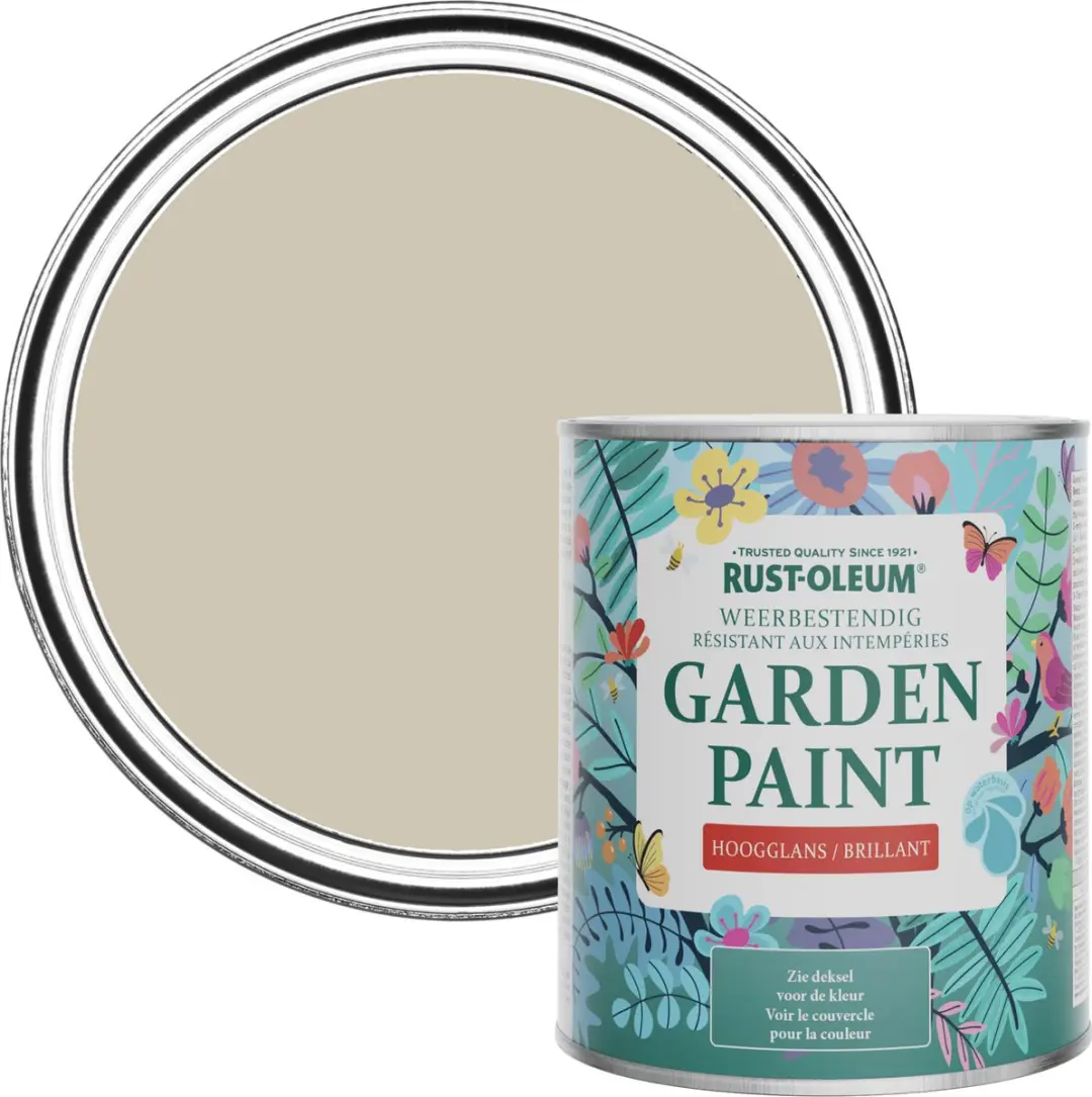 Rust-Oleum Grijs Tuinverf Hoogglans Schemering 750ml