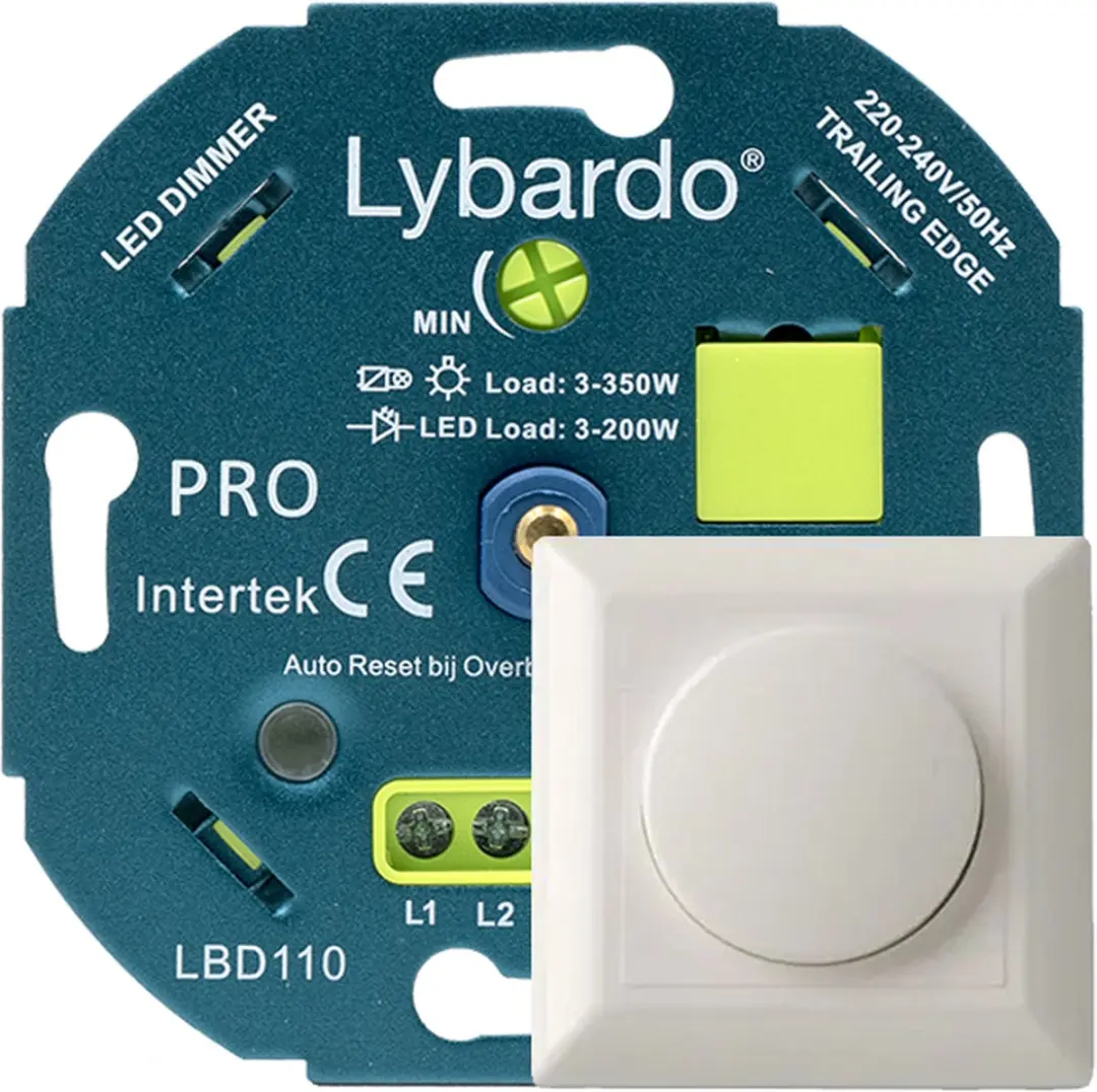 Lybardo LED Dimmer Pro Inbouw 3-200W - Wit