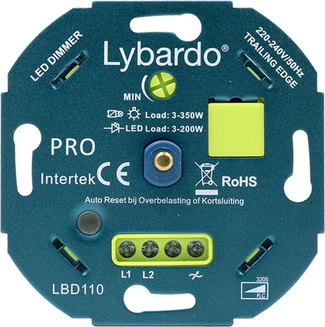 Lybardo LED Dimmer Pro Inbouw 3-200W - Wit