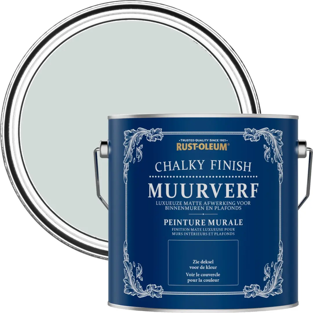 Rust-Oleum Lichtgrijs Chalky Finish Muurverf 2,5L