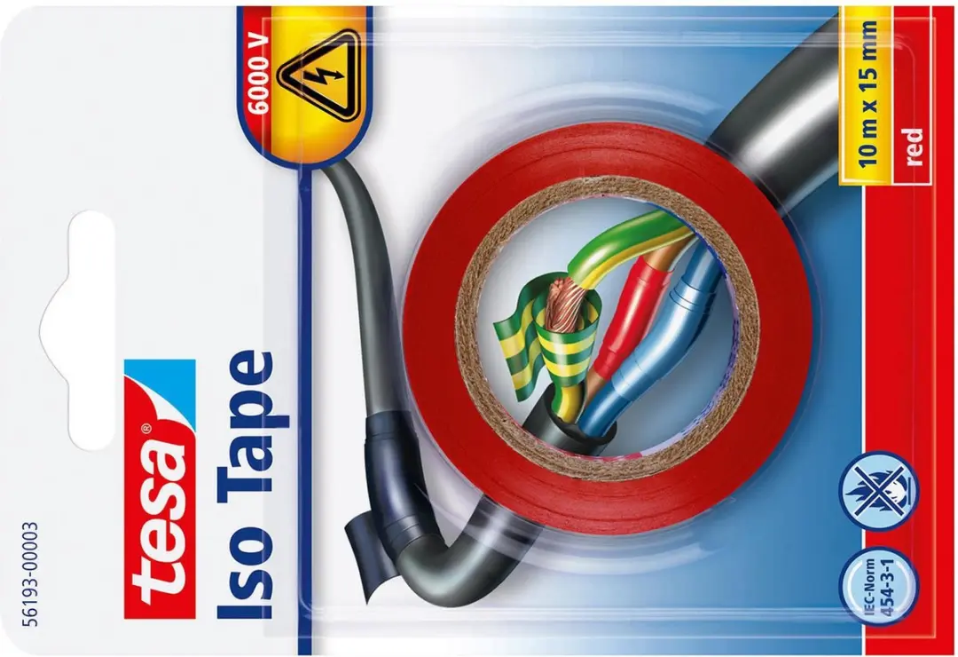Tesa Isolatietape 56193-RD-N - Rood