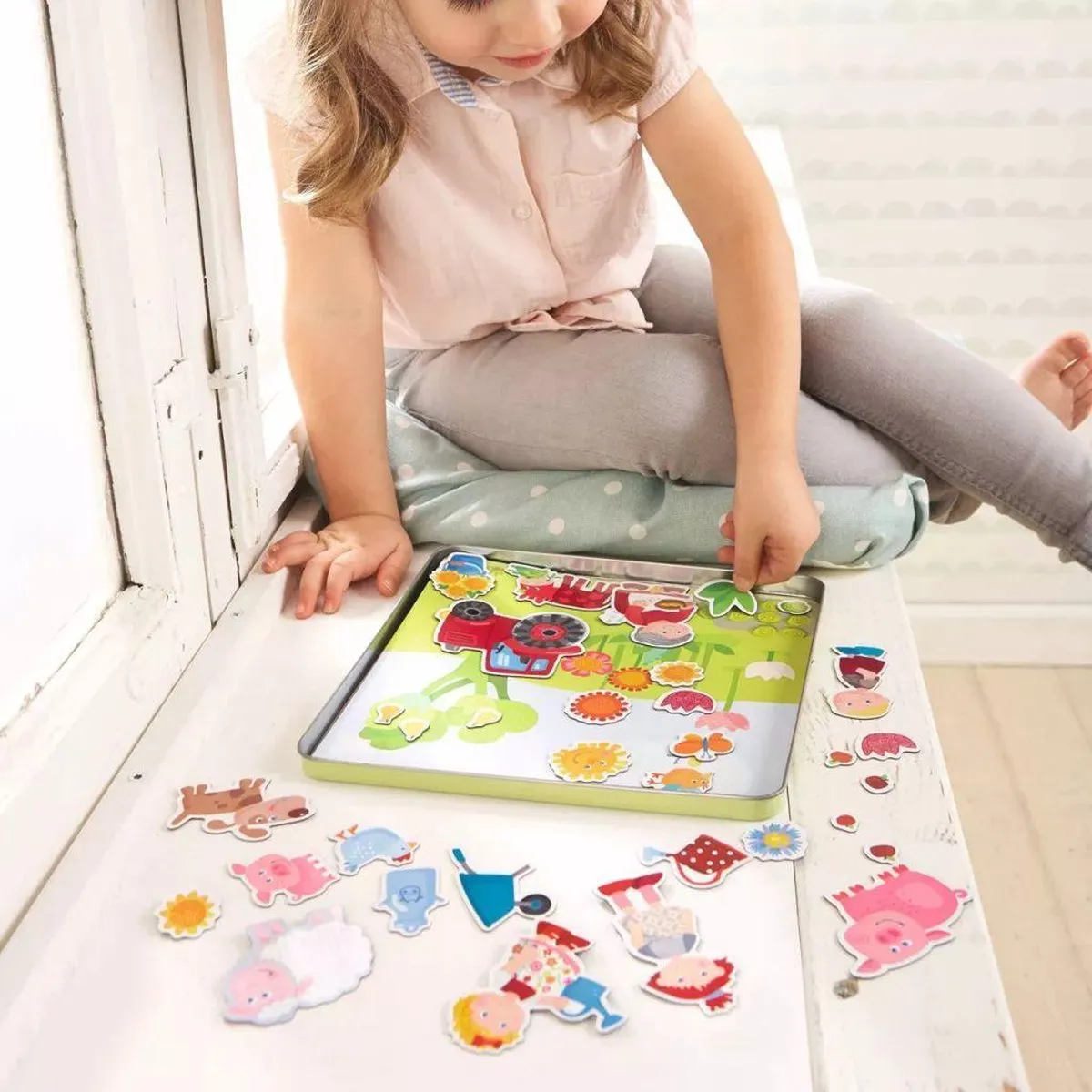Haba Magneetdoos Paulines Boerderij - 122 Stuks - Multicolor - afbeelding 6 van 6