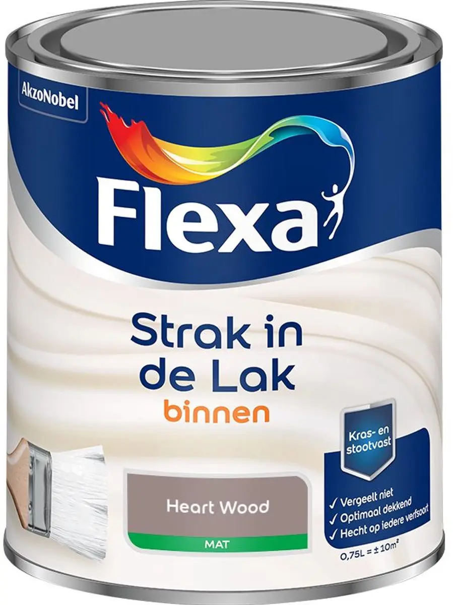 Flexa Strak Op De Muur Binnen Mat Vol Bubbels Mengverf 2,5L