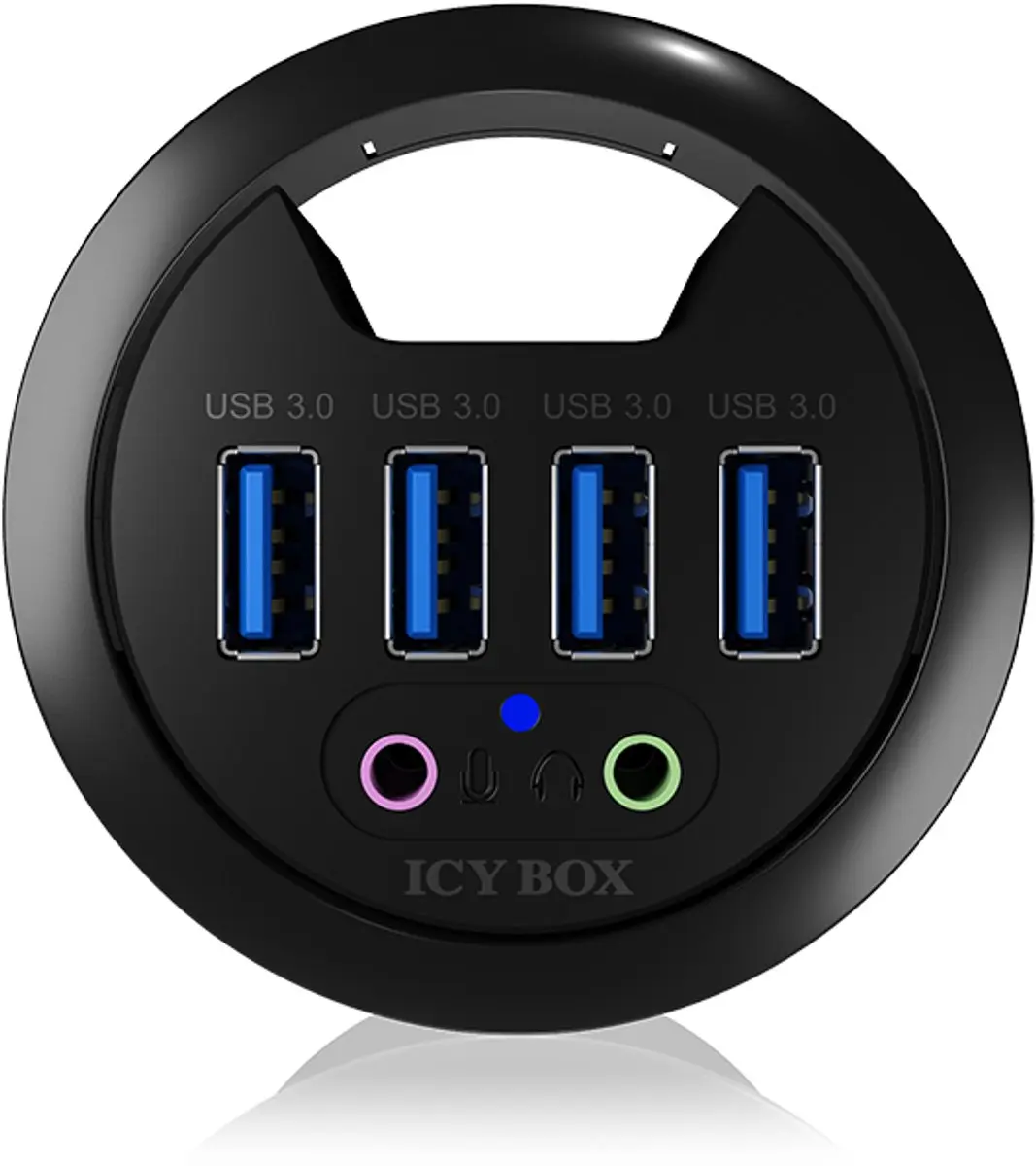 Icy Box IB-HUB1403A USB 3.0 Hub - 4 Poorten Zwart