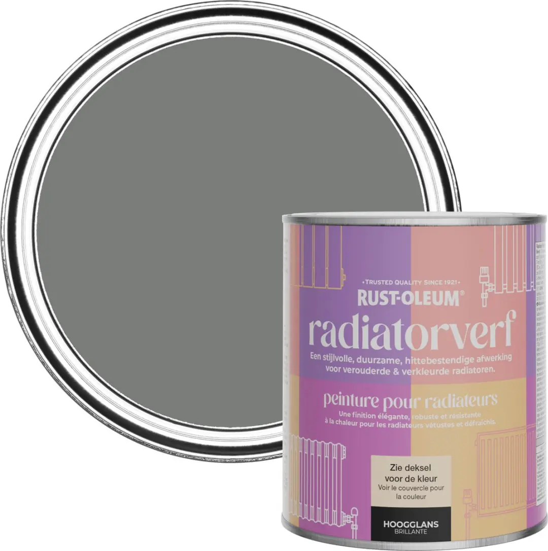 Rust-Oleum Grey Radiatorverf Hoogglans 750ml