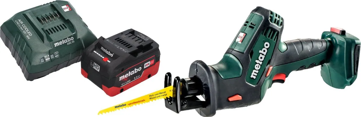 Metabo SSE 18 LTX Compact Accu Reciprozaag 18V