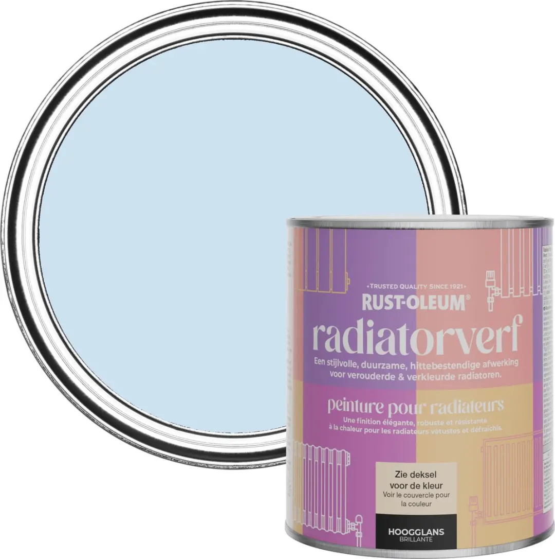 Rust-Oleum Poederblauw Radiatorverf 750ml