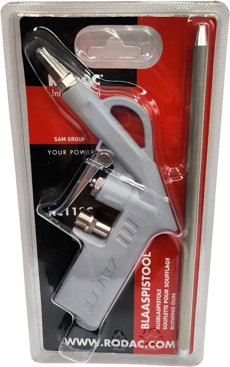 RODAC RC113C Blaaspistoolset - 1/4" - Meerkleurig