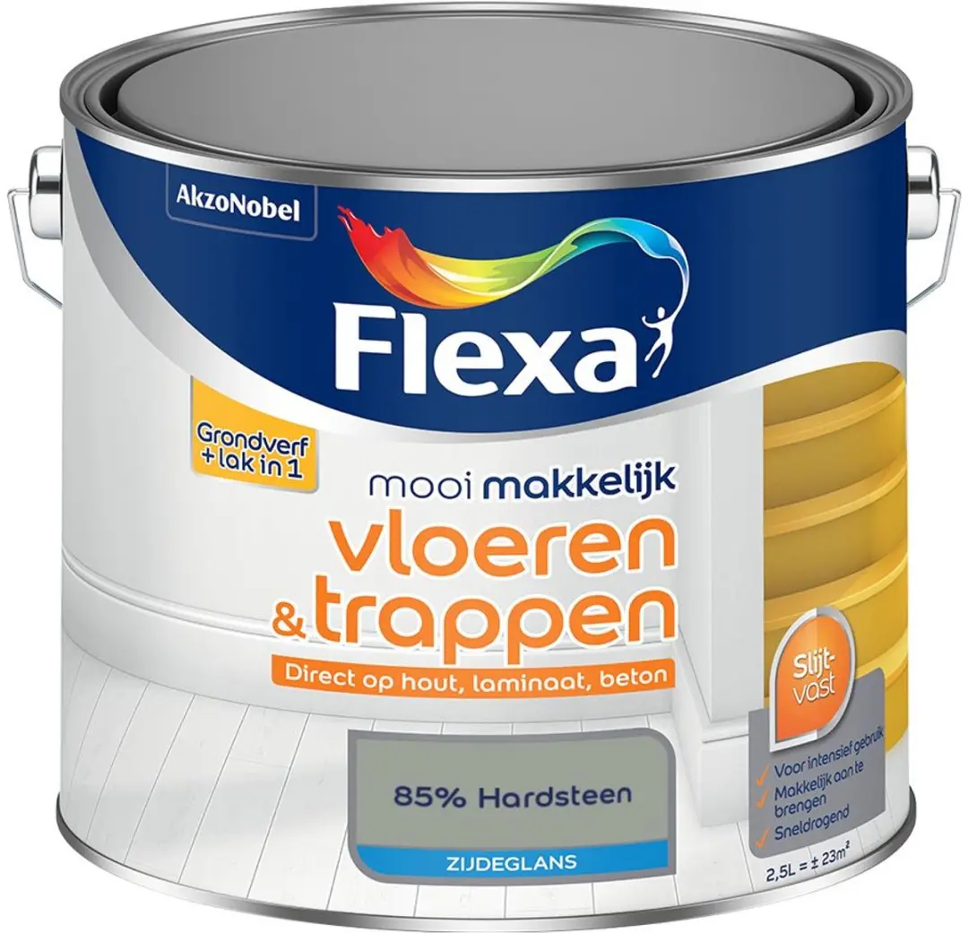 Flexa Mengverf Zijdeglans 85% Hardsteen 2,5L