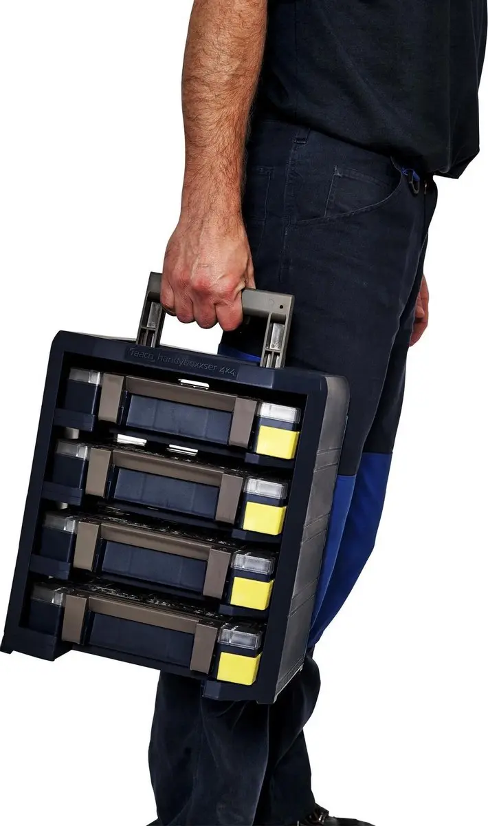 Raaco HandyBoxxser 55 Sorteerdozen - 4 Stuks - Donkerblauw - afbeelding 6 van 6