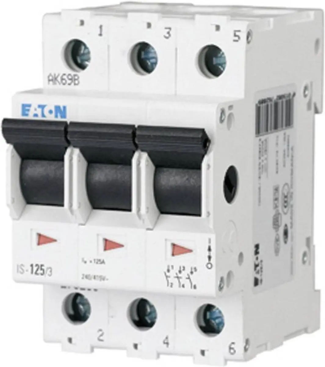 Eaton IS-Serie Schakelaar 63A - 3 Polen - Grijs