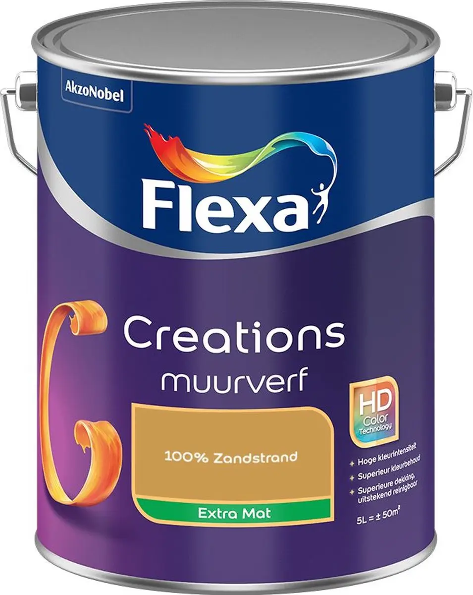 Flexa Creations Muurverf Extra Mat 100% Zandstrand