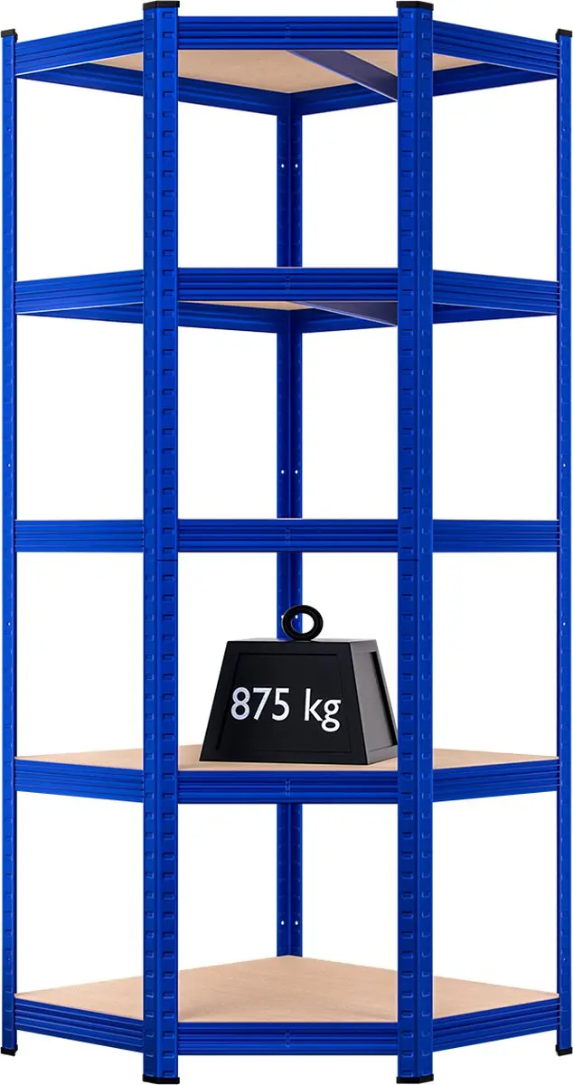 Monzana Stellingkast 180x70x40cm Blauw