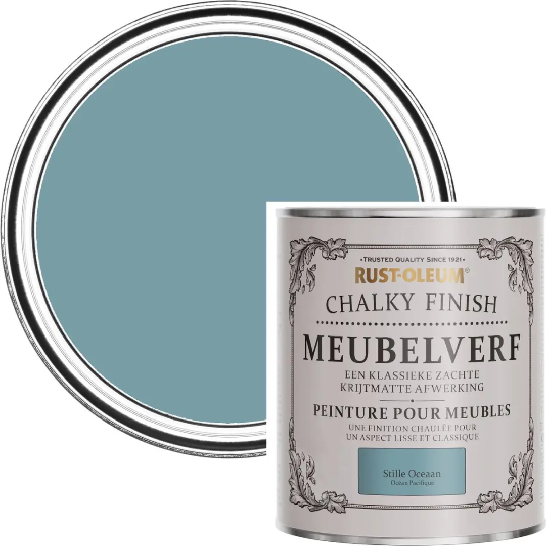 Rust-Oleum Blauw Chalky Finish Meubelverf 750ml