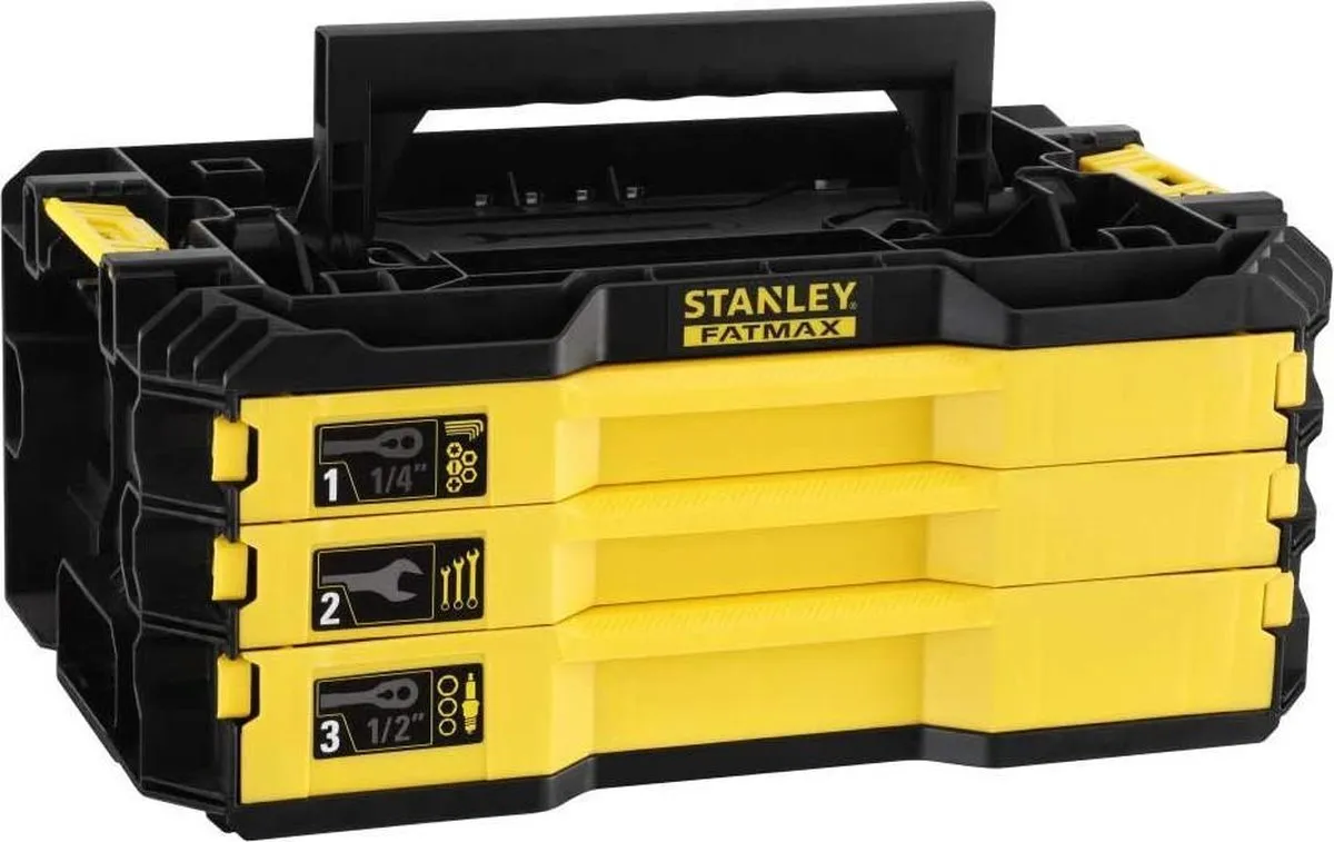 Stanley Pro-Stack Kit 3 Lades FMMT98107-1 - 126 Stuks - Zwart/Geel