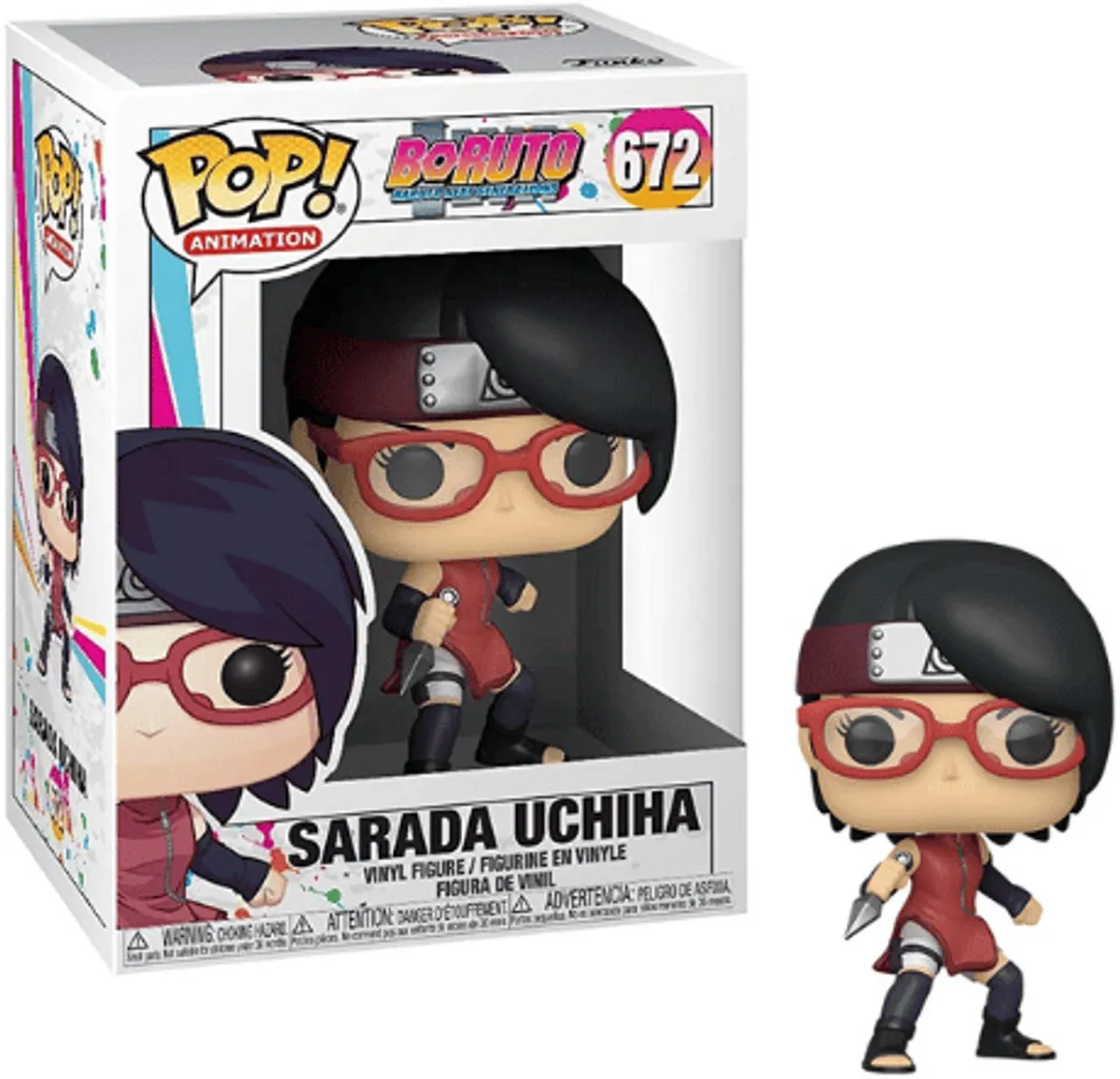 Funko Pop! Boruto Sarada Uchiha #672 - Multicolours