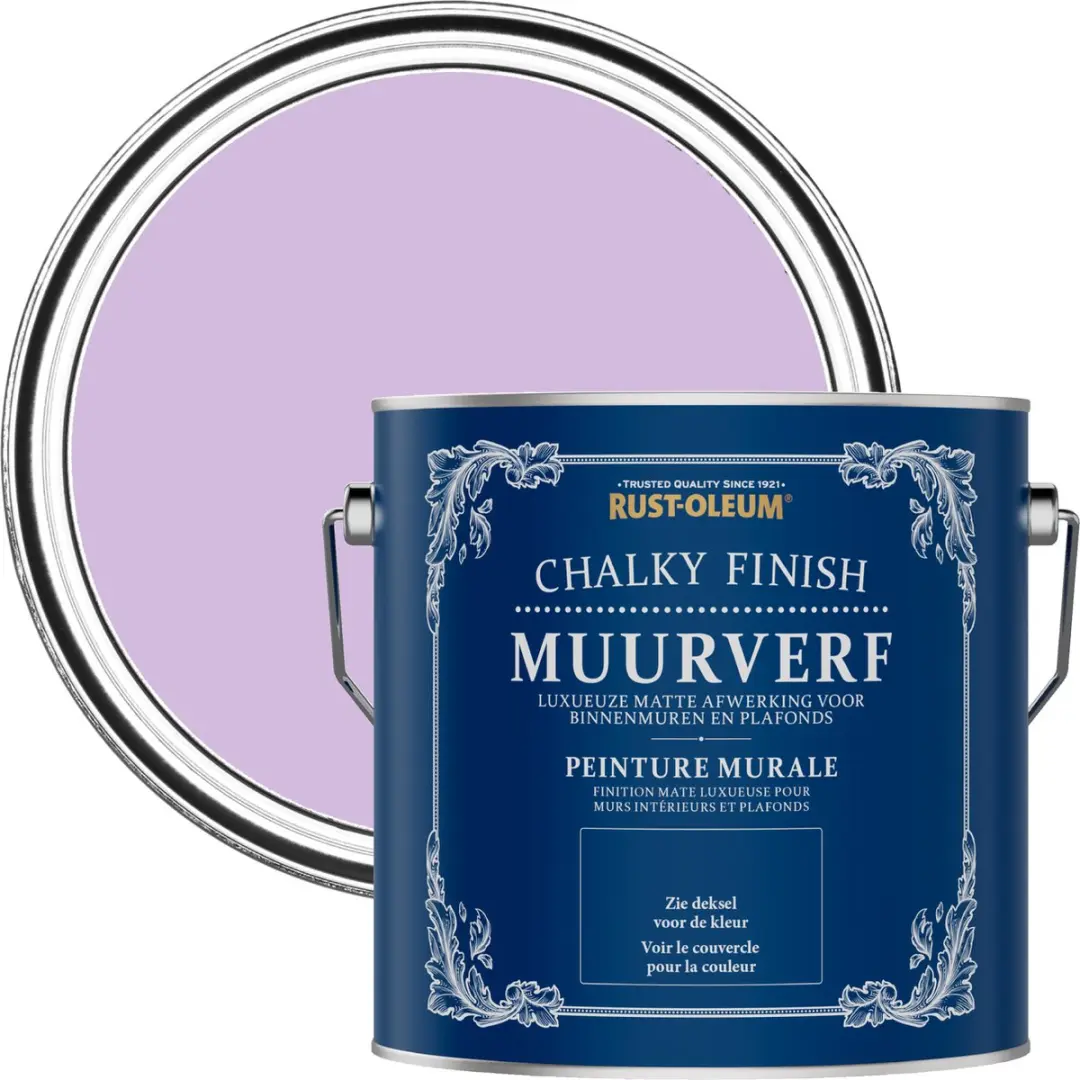 Rust-Oleum Paars Chalky Finish Muurverf Macaron 2,5L