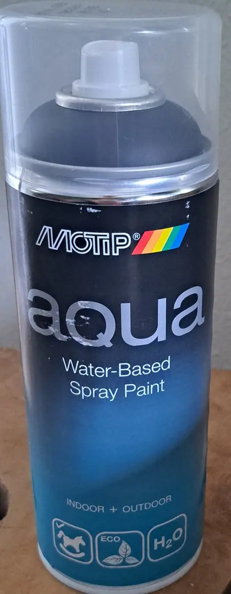 Motip AQUA Spray Paint Deep Black RAL 9005 400ml