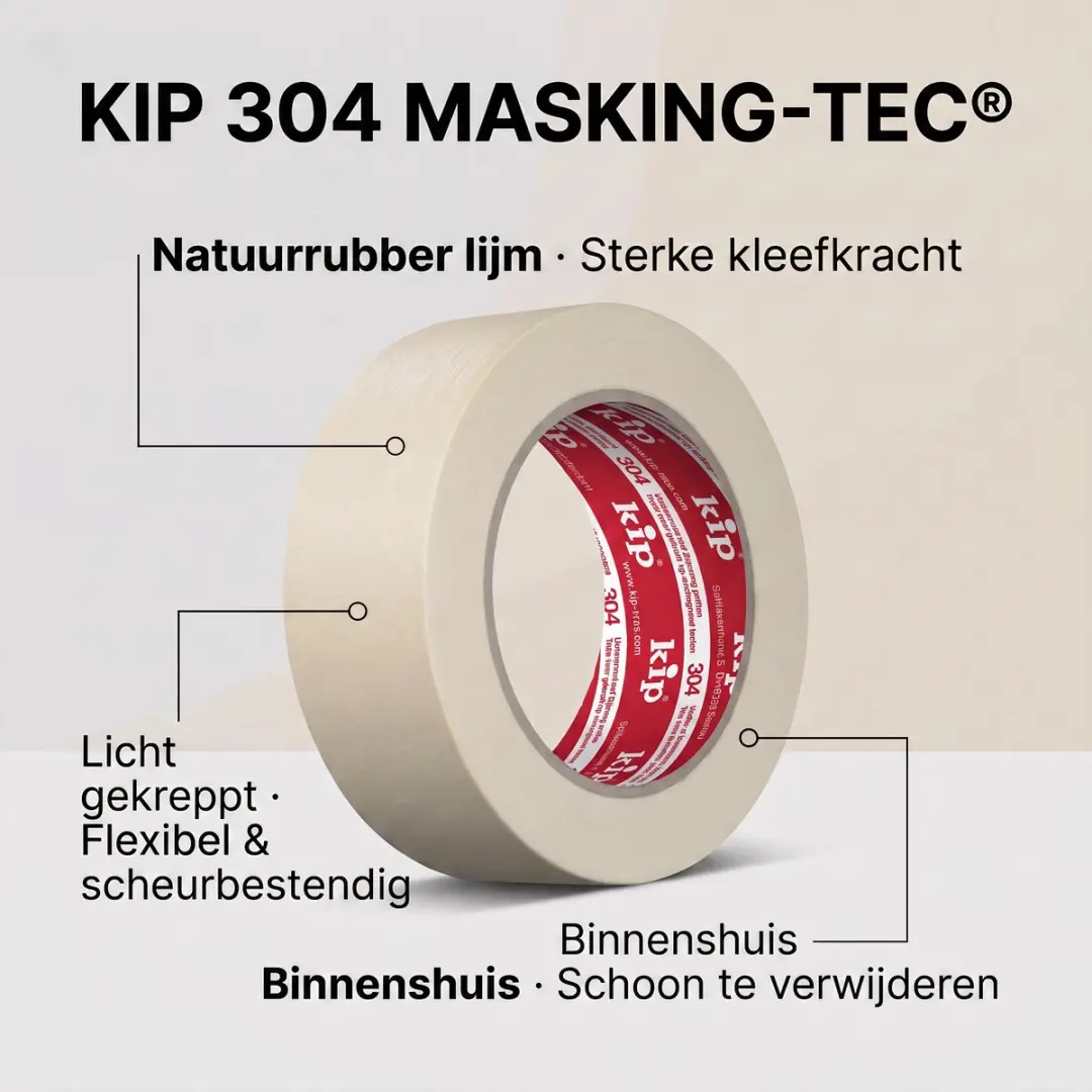 Kip Masking Tape 304 Crepe 48mm - Creme