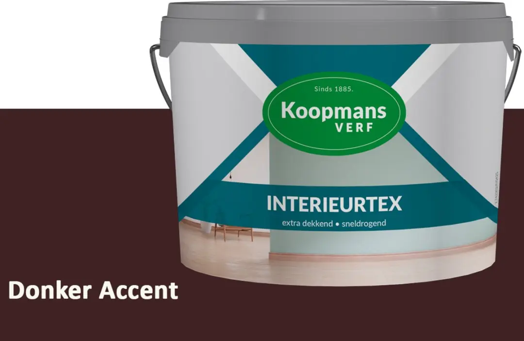 Koopmans Interieurtex Matte Muurverf Donker Accent 2,5L