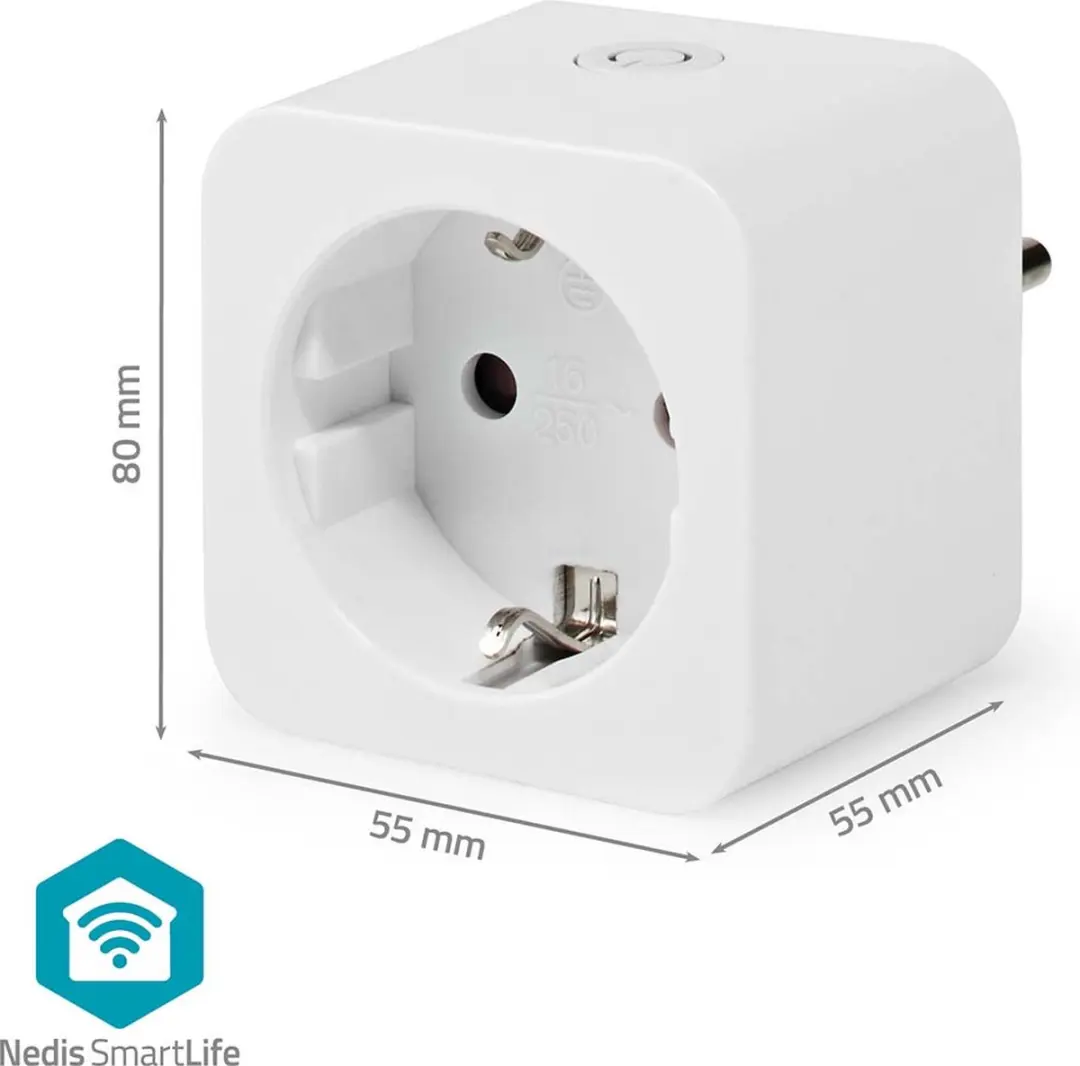 Nedis SmartLife Slimme Stekker WIFIP121FWT - 3680W - 3 Stuks