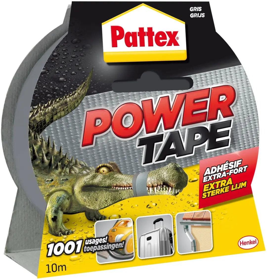 Pattex Power Tape 10m Ducktape - Grijs
