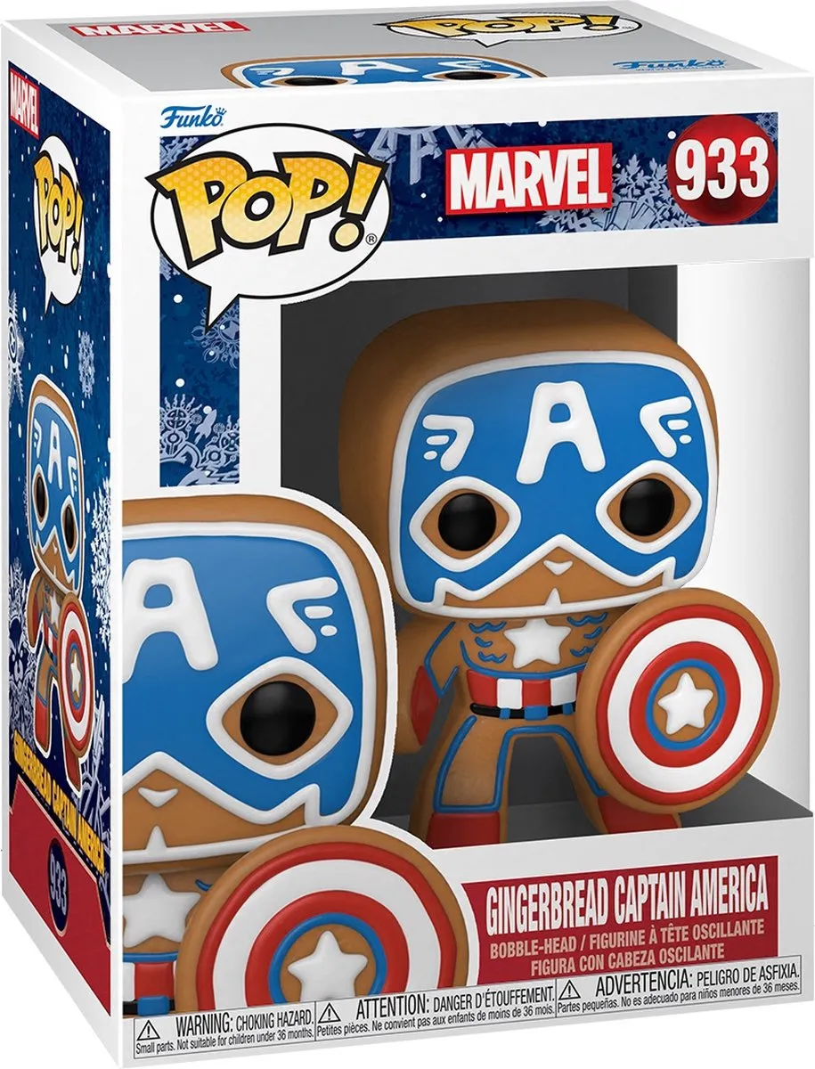 Funko Pop! Marvel Holiday Gingerbread Captain America