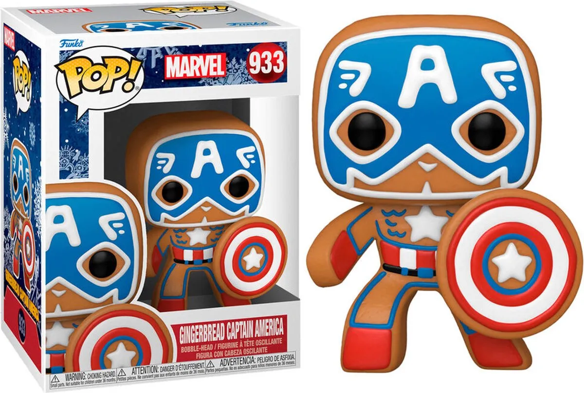 Funko Pop! Marvel Holiday Gingerbread Captain America