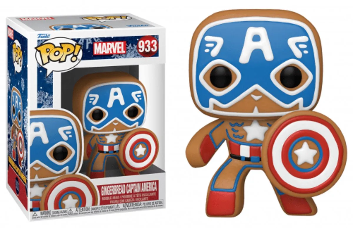 Funko Pop! Marvel Holiday Gingerbread Captain America