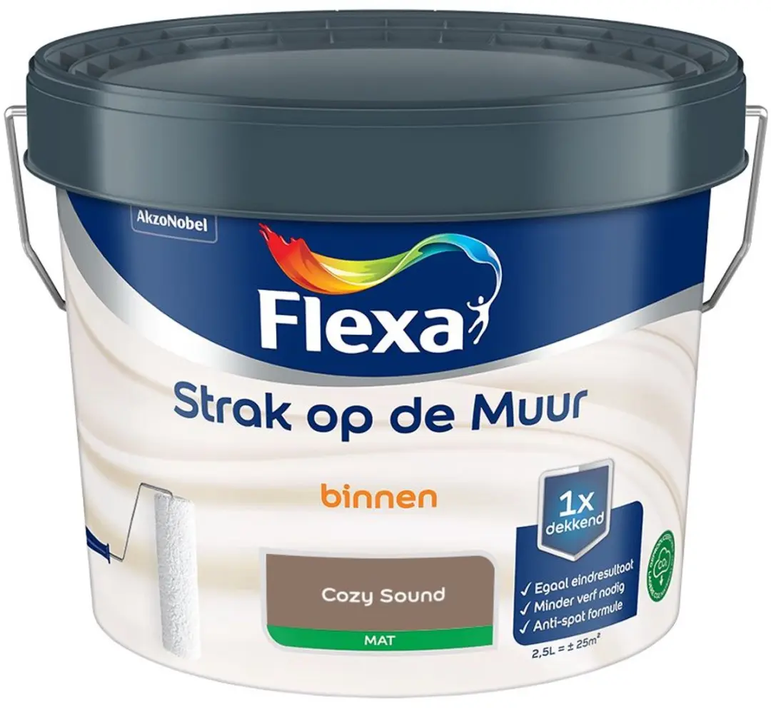 Flexa Strak Op De Muur Binnen Mat Cozy Sound 2,5L