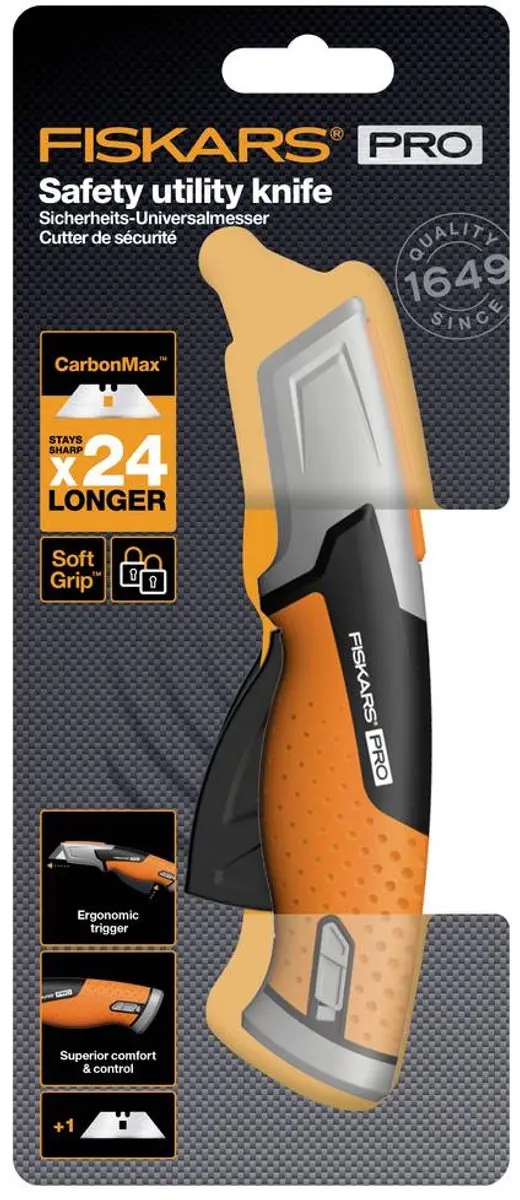Fiskars Pro CarbonMax Veiligheidsmes 1 Stuks