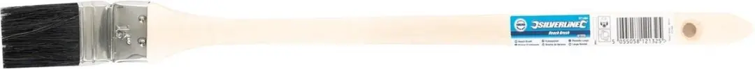 Silverline Radiatorkwast 40mm - Extra dun - Houten handvat