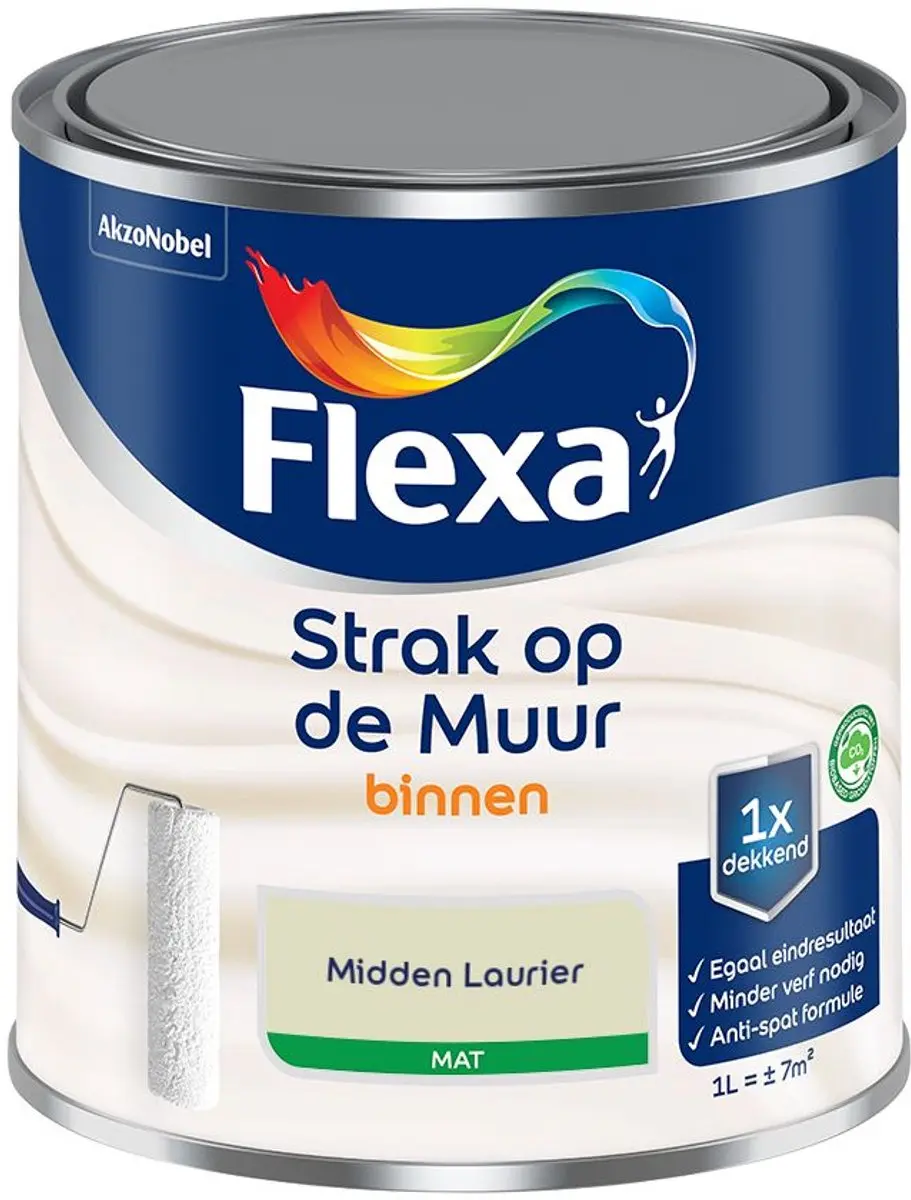 Flexa Strak Op De Muur Binnenmat Midden Laurier 1L