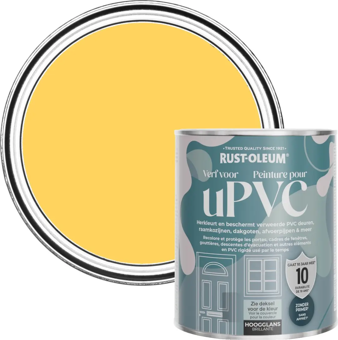 Rust-Oleum Geel Hoogglans Verf PVC