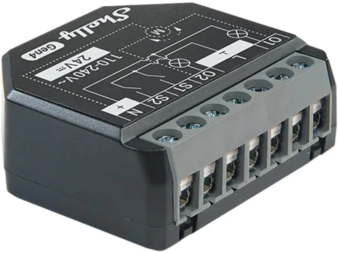 Shelly 2PM Gen4 S4SW-002P16EU Domotica Module - Zwart