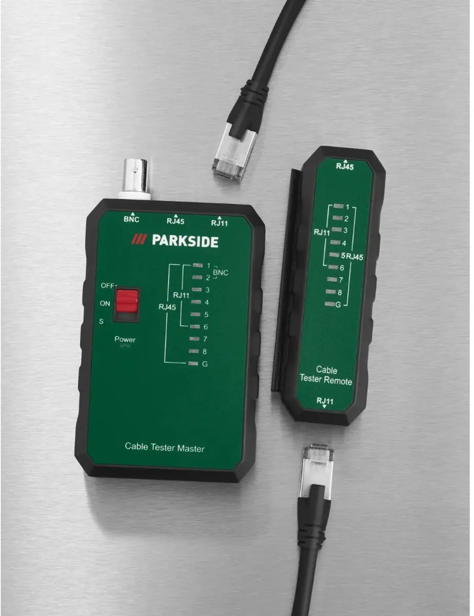PARKSIDE Contactloze Netwerk Kabeltester - Groen
