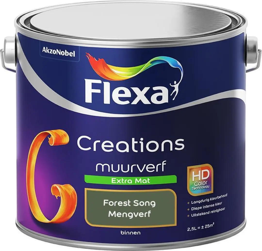 Flexa Creations Muurverf Extra Mat Forest Song 2,5L