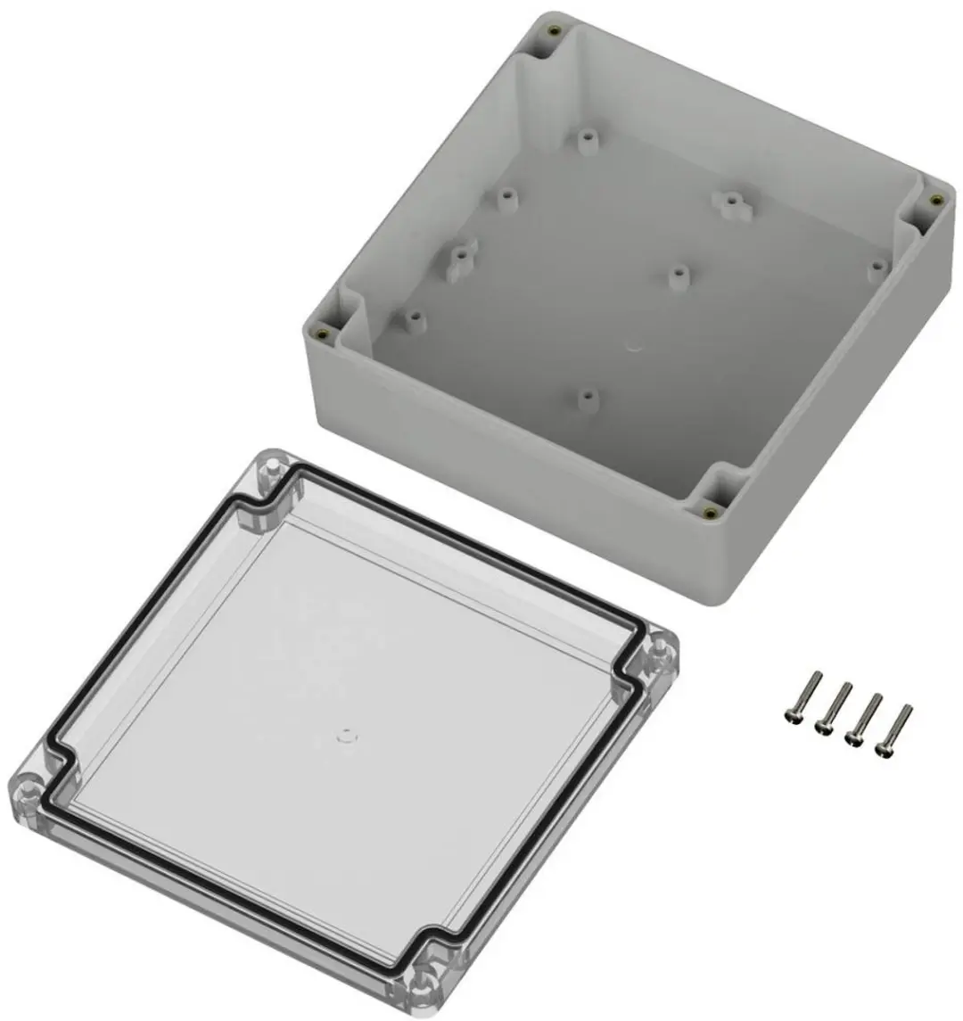 Tru Components TC-10860864 Universele Behuizing - 15x15x6cm Polycarbonaat Lichtgrijs