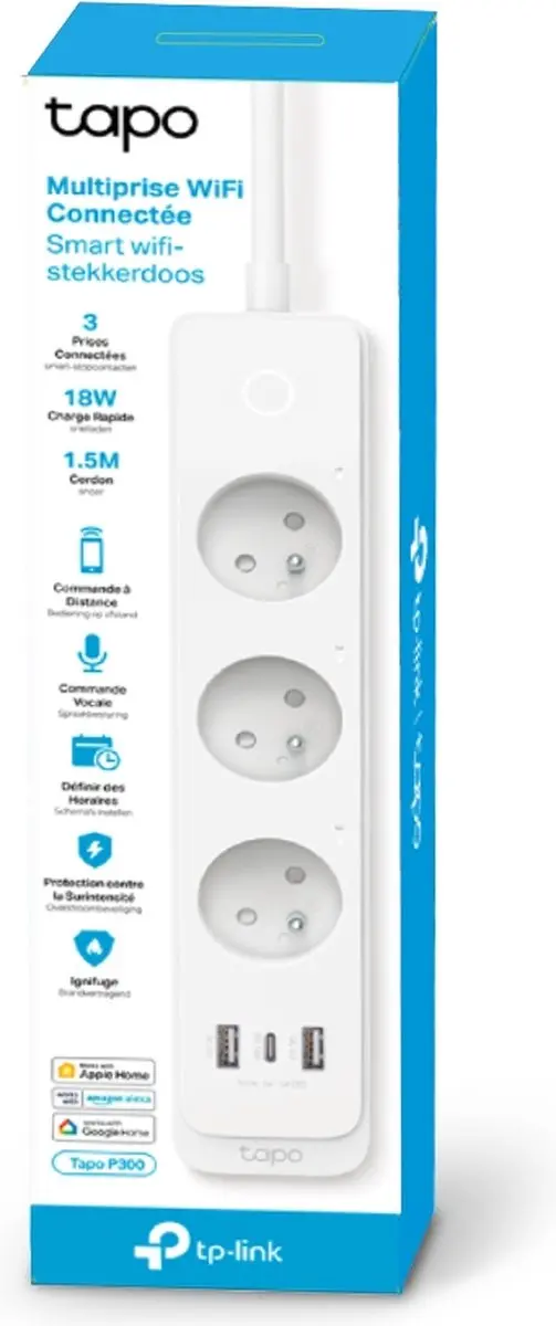 TP-Link Tapo P300 Slimme WiFi-stekkerdoos - Wit