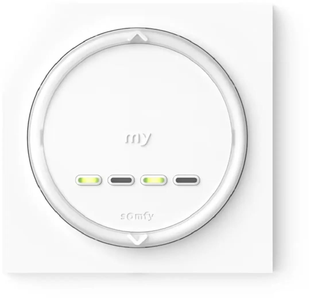 Somfy Amy 4 Modes Io Vierkant Frame Rolluikschakelaar - Wit